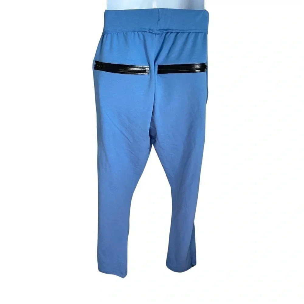 Ably Filium Tech Sweatpants Men’s Blue Performance Joggers Athleisure Stretch - Picture 4 of 11